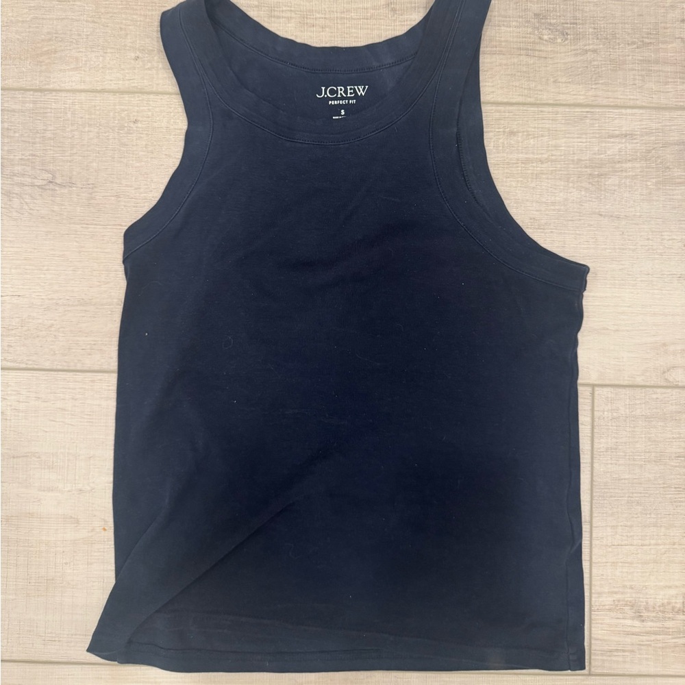 J.Crew Classic Navy Ribbed Tank Top